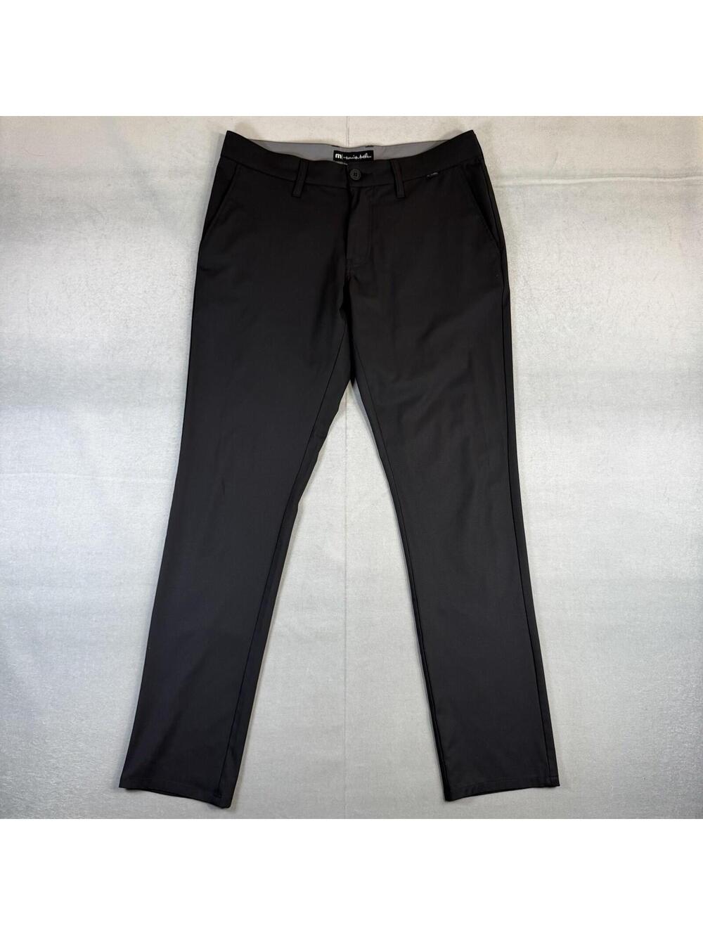 Travis Mathew Golf Pants Men 34 Black Open To Close Lightweight Performance